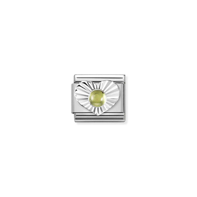 Nomination Classic Silver PERIDOT Charm