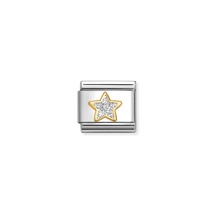 Nomination Classic Gold SILVER star Charm