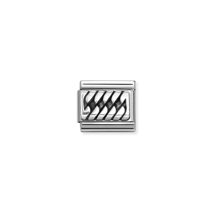 Nomination Classic PLATES OXIDIZED Silver Braid Charm