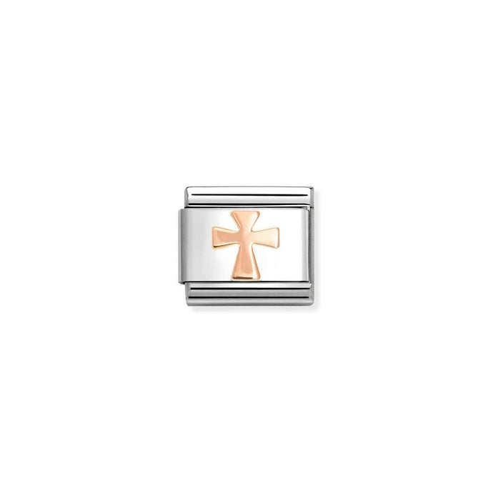 Nomination Classic SYMBOLS 9ct Rose Gold Cross Charm