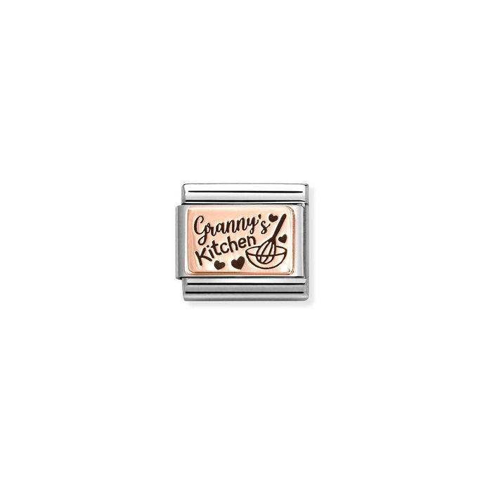 Nomination Classic PLATES 9ct Rose Gold Granny's Kitchen Charm