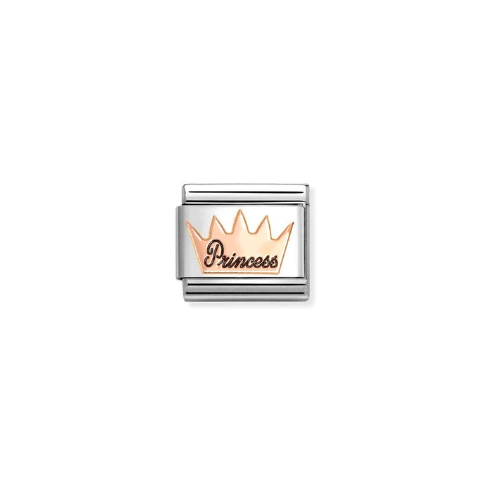 Nomination Classic SYMBOLS 9ct Rose Gold Crown princess Charm