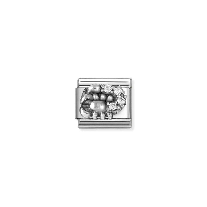 Nomination Classic ZODIACO RELIEF Silver and Cubic Zirconia Scorpio Charm