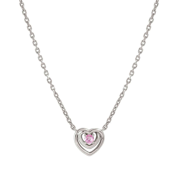 Cosmic Love Pink Heart Necklace