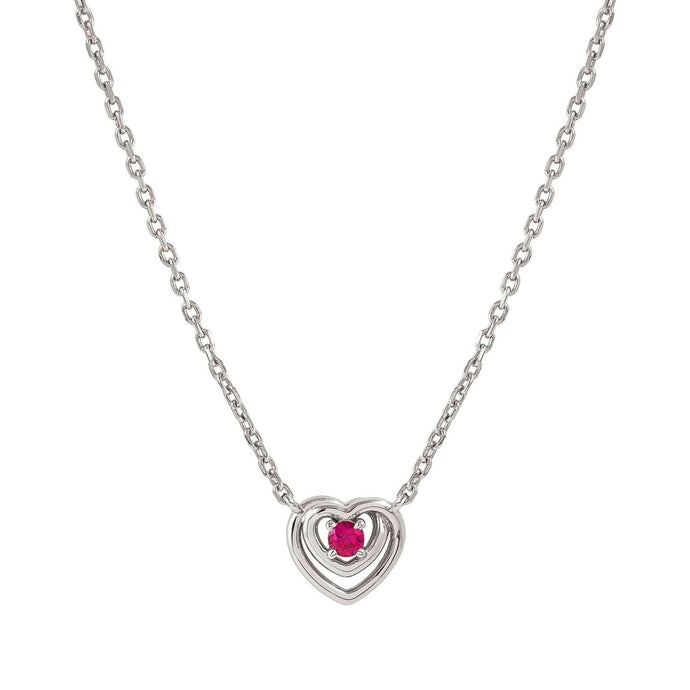 Cosmic Love Red Heart Necklace