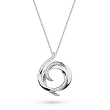 Load image into Gallery viewer, Entwine Helix Wrap Pave CZ Necklace
