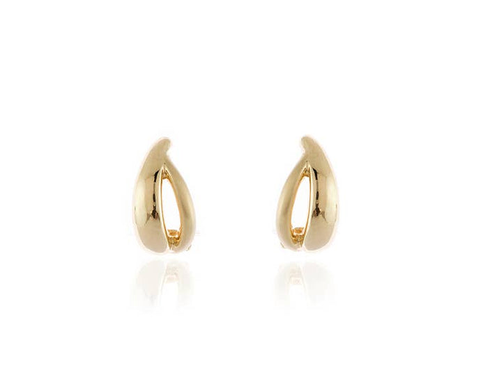 Cachet Calais Clip 18ct Gold Plated Earrings