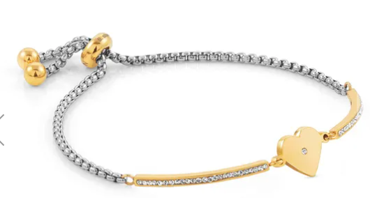 MILLELUCI Gold Heart bracelet