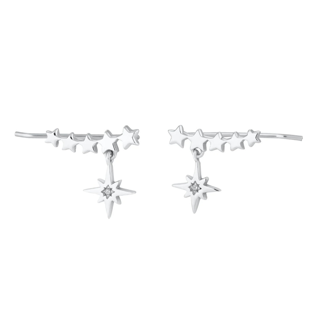 Starburst Ear Climber Earrings