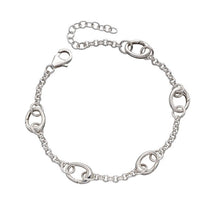 Load image into Gallery viewer, 5 Link Charm Bracelet B5218
