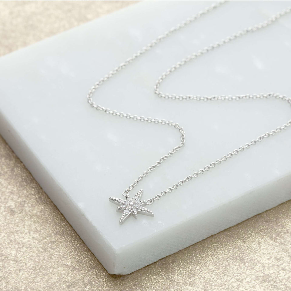 Starburst Necklace with Slider Clasp