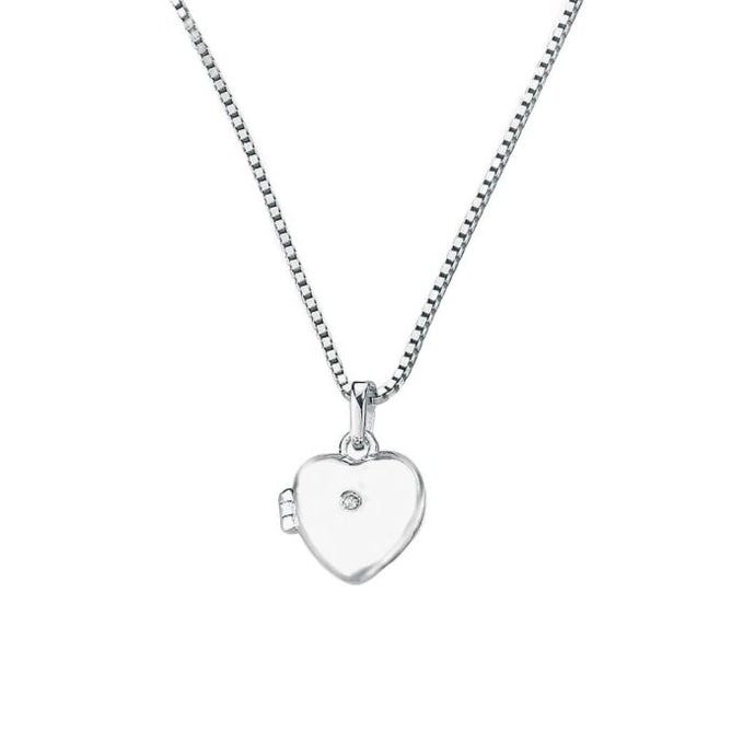 Heart Locket Pendant with Diamond