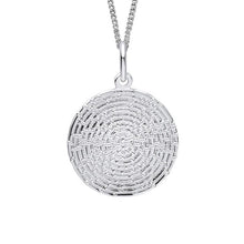 Load image into Gallery viewer, Ripple Texture Round Disc Pendant
