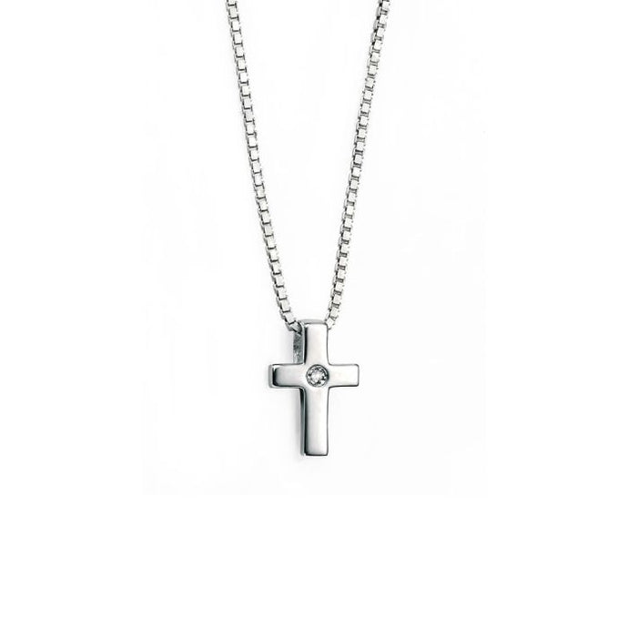 Small Cross Pendant with Diamond