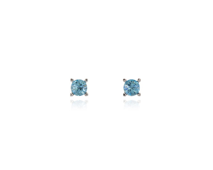 Laine with Blue Swarovski Crystal Earrings