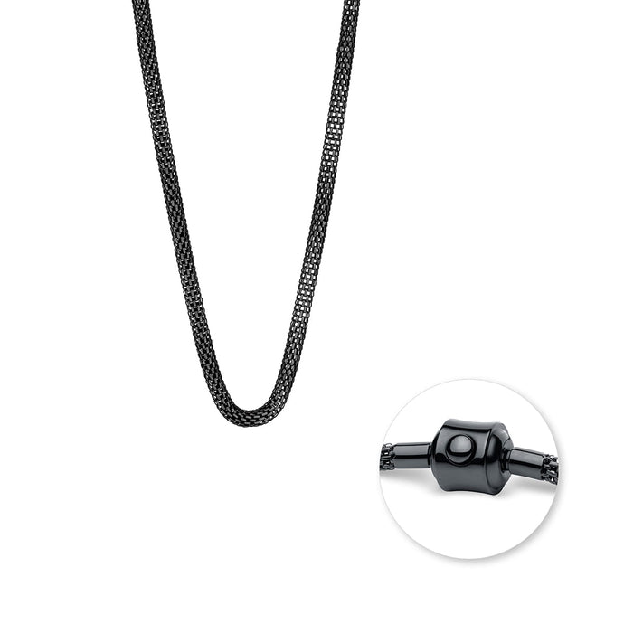 BERING Necklace Black Stainless Steel