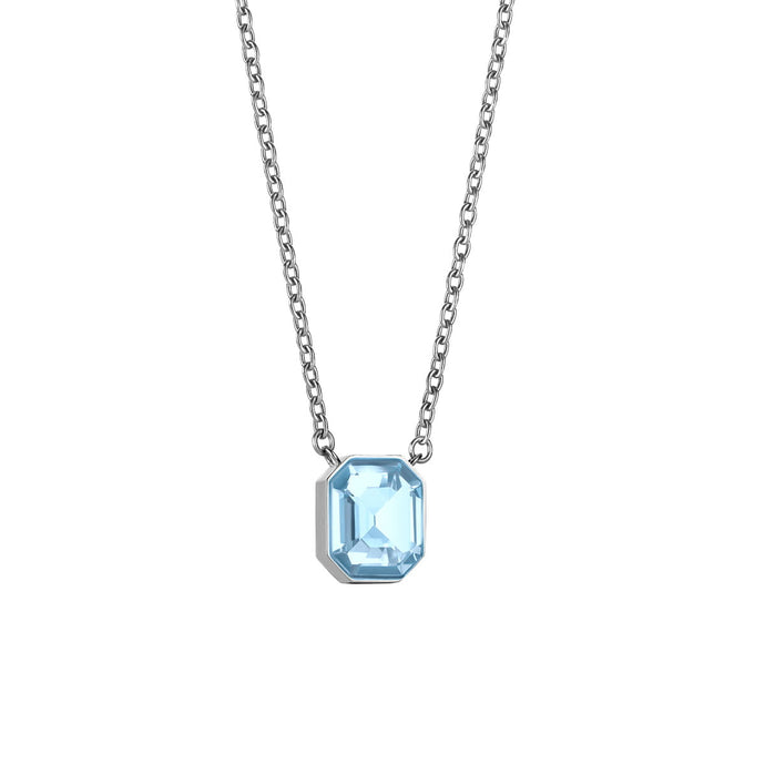 BERING Blue Crystal Necklace