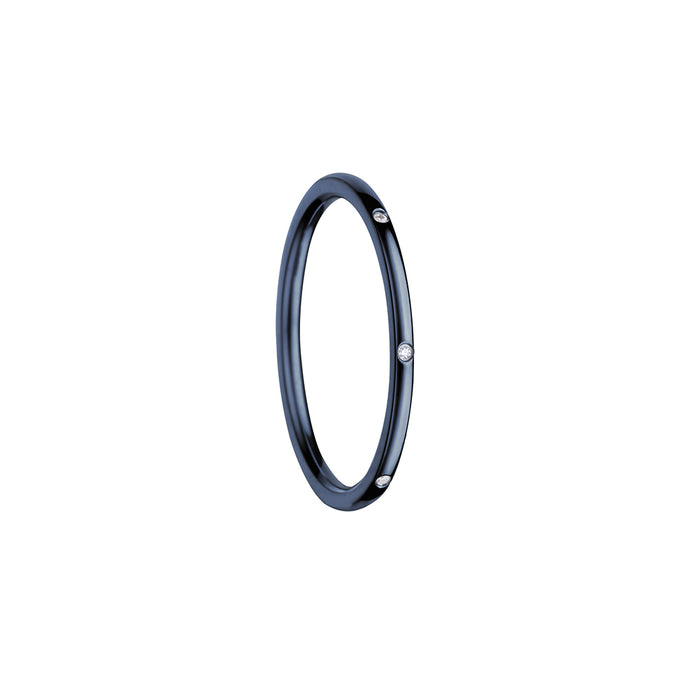 Bering Ring | Polished Navy Blue with Zirconia | 560-77-X0 | Inner Ring