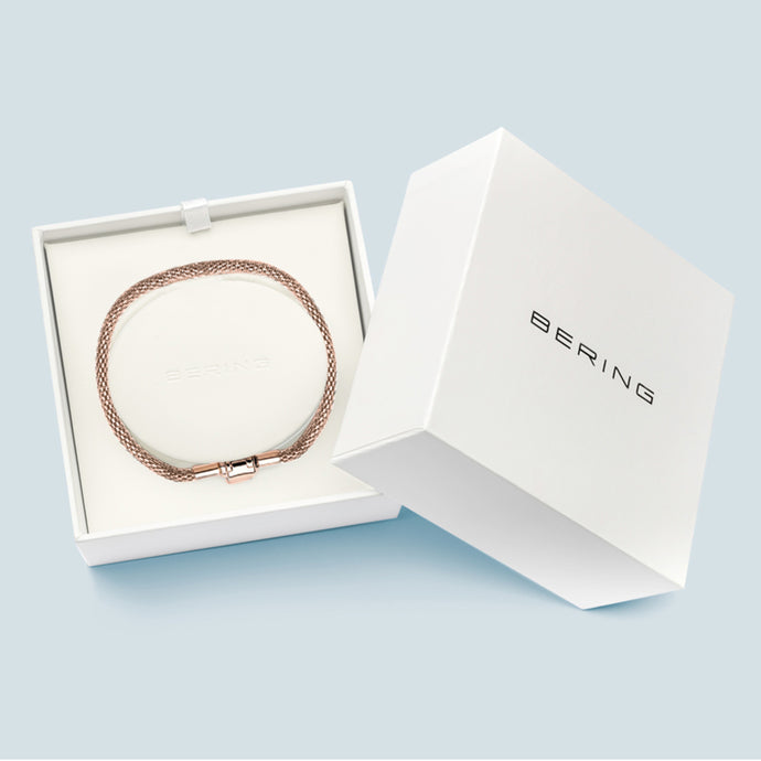 BERING Necklace Rose Gold Stainless Steel