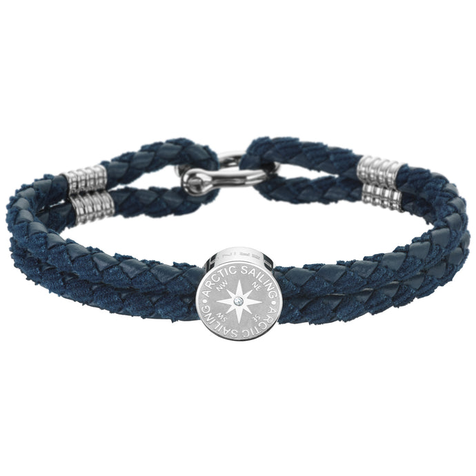 BERING Blue Leather Bracelet