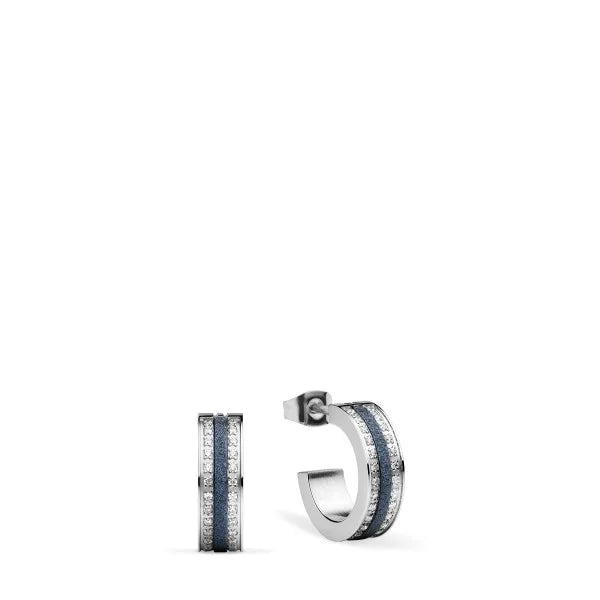 BERING Earrings | Silver and Blue | 723-197-05