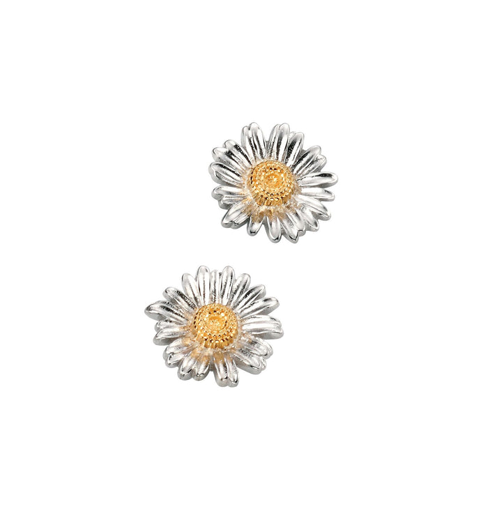 Silver and Gold Daisy Earrings