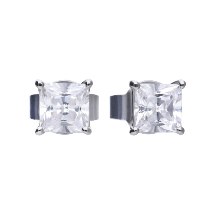 Princess cut Studs E5902