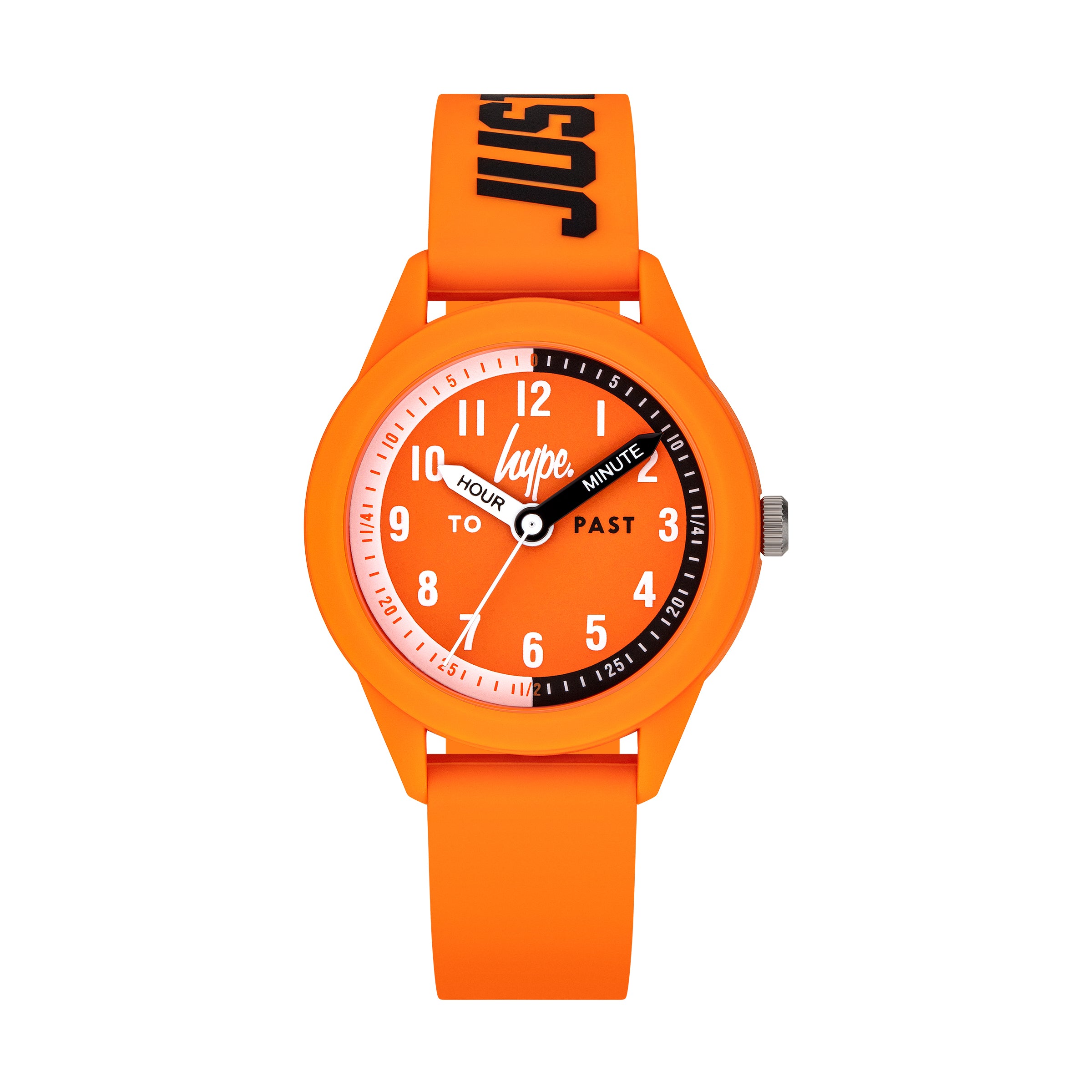 Just Hype Kids Watch | Time Teacher | Orange and Black | HYK001O