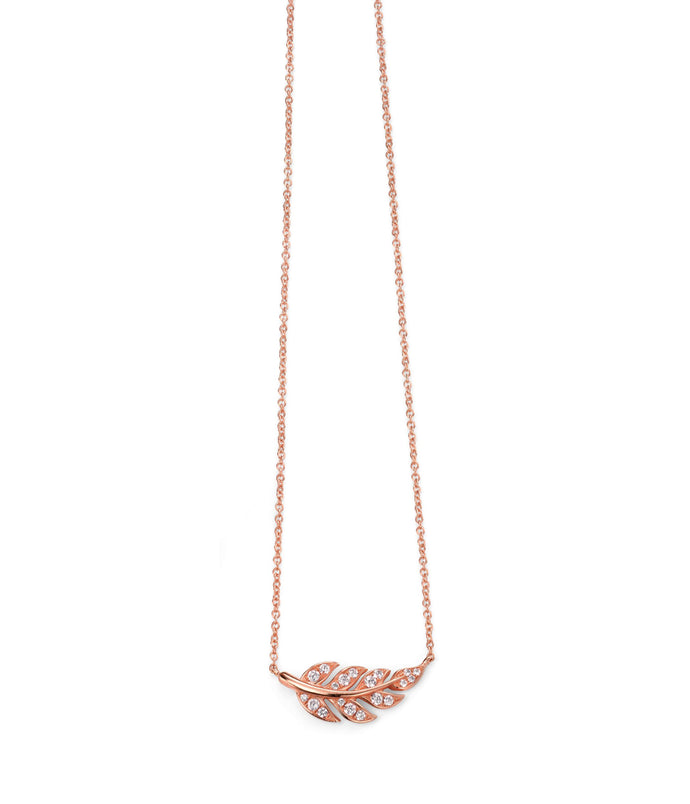 Rose Gold Leaf Necklace