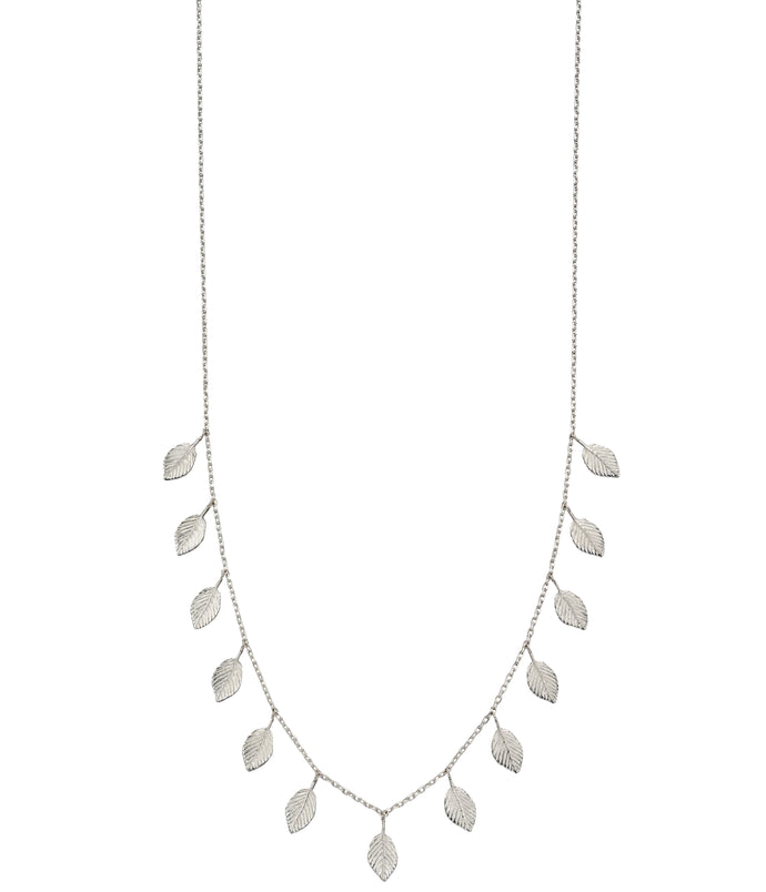 Silver Multi Leaf Necklace