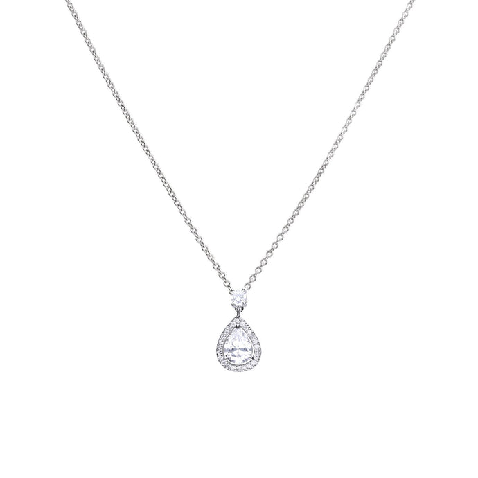 Teardrop Pave Pendant P4623