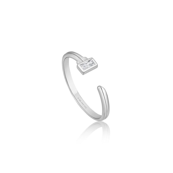 Silver Key Adjustable Ring R032-01H