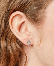 Load image into Gallery viewer, Silver Leaf Hook Earrings
