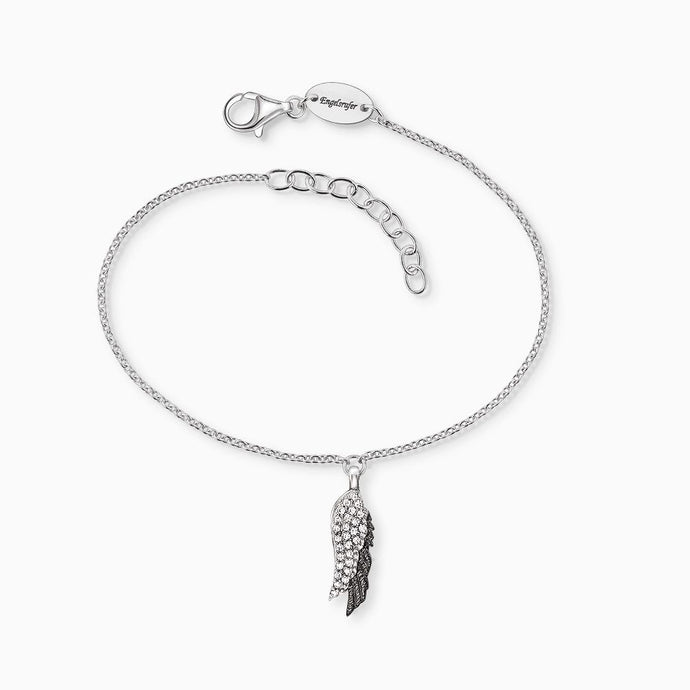 Angel Wing Duo Bracelet Black & Silver