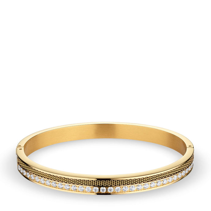 Bering Slim Bangle Gold Stainless Steel