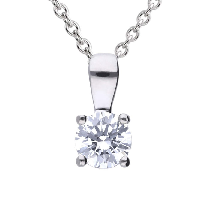 Diamonfire Four Claw 0.75ct Pendant With l Zirconia P4918