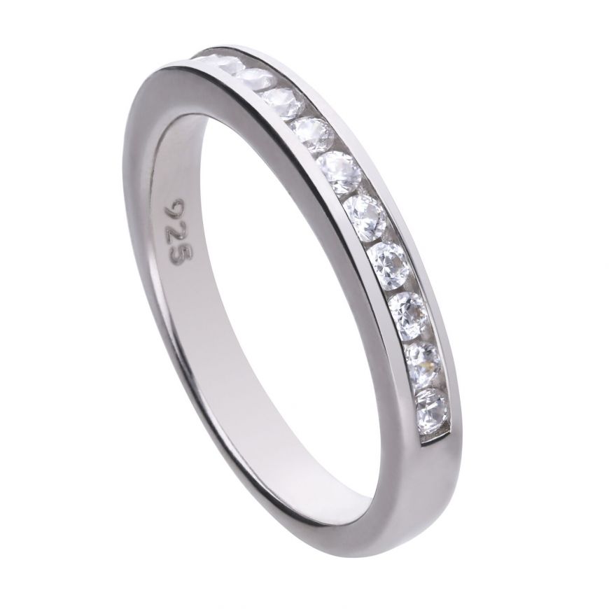 Half Channel Set Ring R3643